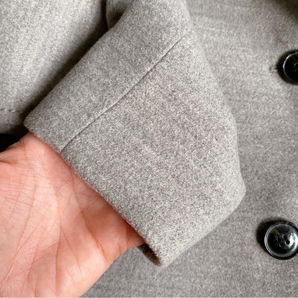 🩶 H&M GREY WOVEN STITCHED FALL JACKET! - Picture 9 of 16